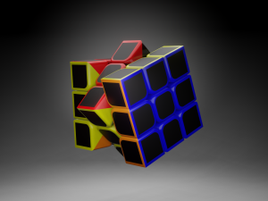 Rubiks Cubes - 3 by 3 Collection 3D Model