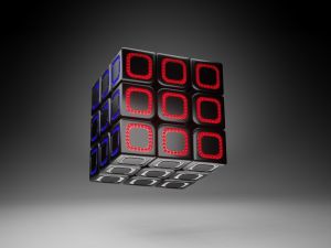 Rubiks Cubes - 3 by 3 Collection 3D Model