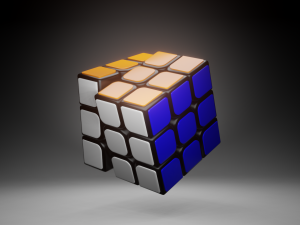 Rubiks Cubes - 3 by 3 Collection 3D Model