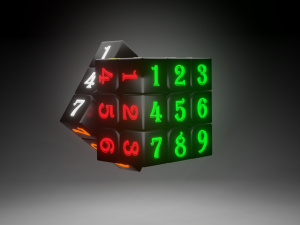 Rubiks Cubes - 3 by 3 Collection 3D Model