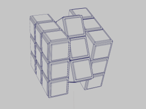 Rubiks Cubes - 3 by 3 Collection 3D Model