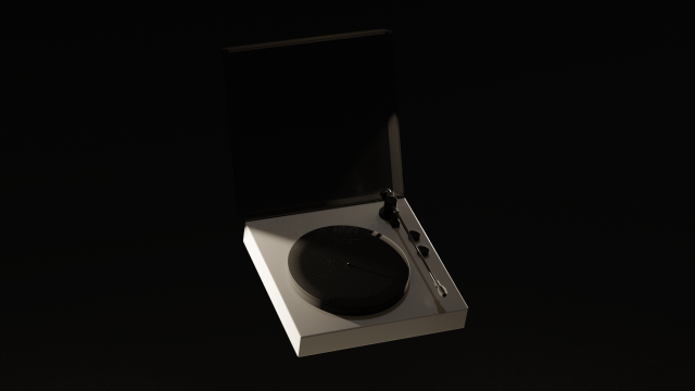 Record Player by Hwawol Model 3D .c4d .max .obj .3ds .fbx .stl .blend 