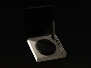 화월의 레코드 플레이어 3D 모델