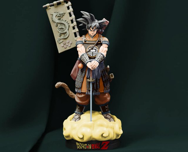Goku-shogun DBZ 3D Print Model .c4d .max .obj .3ds .fbx .stl .blend 