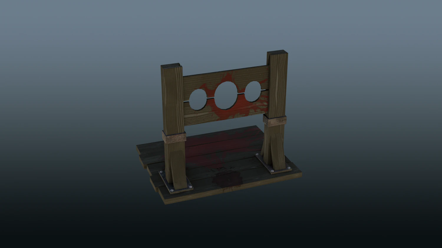 Torture Cross 3D Model .c4d .max .obj .3ds .fbx .stl .blend 