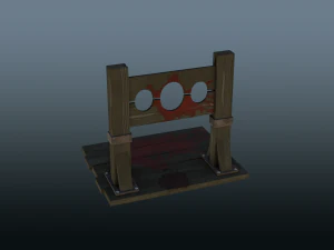 Torture Cross 3D Model