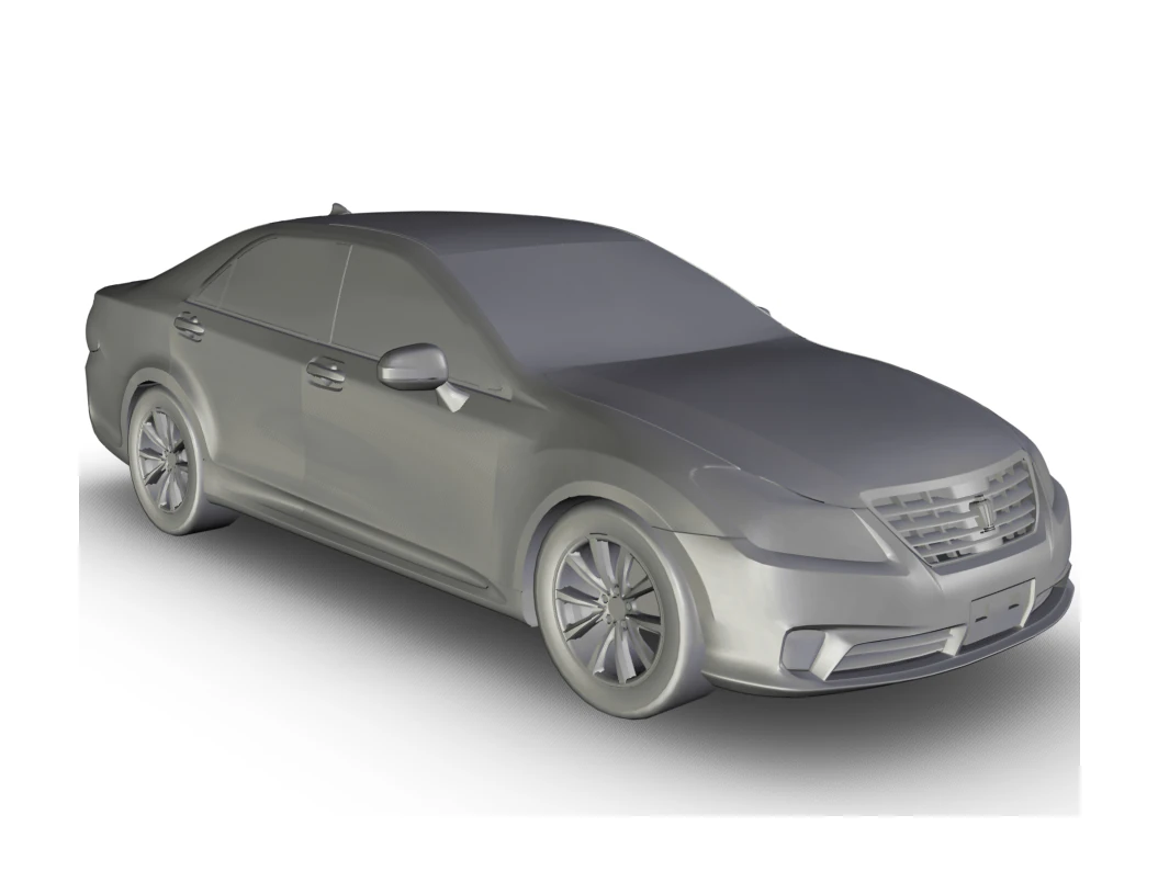 Toyota Crown 3D Model .c4d .max .obj .3ds .fbx .stl .blend 