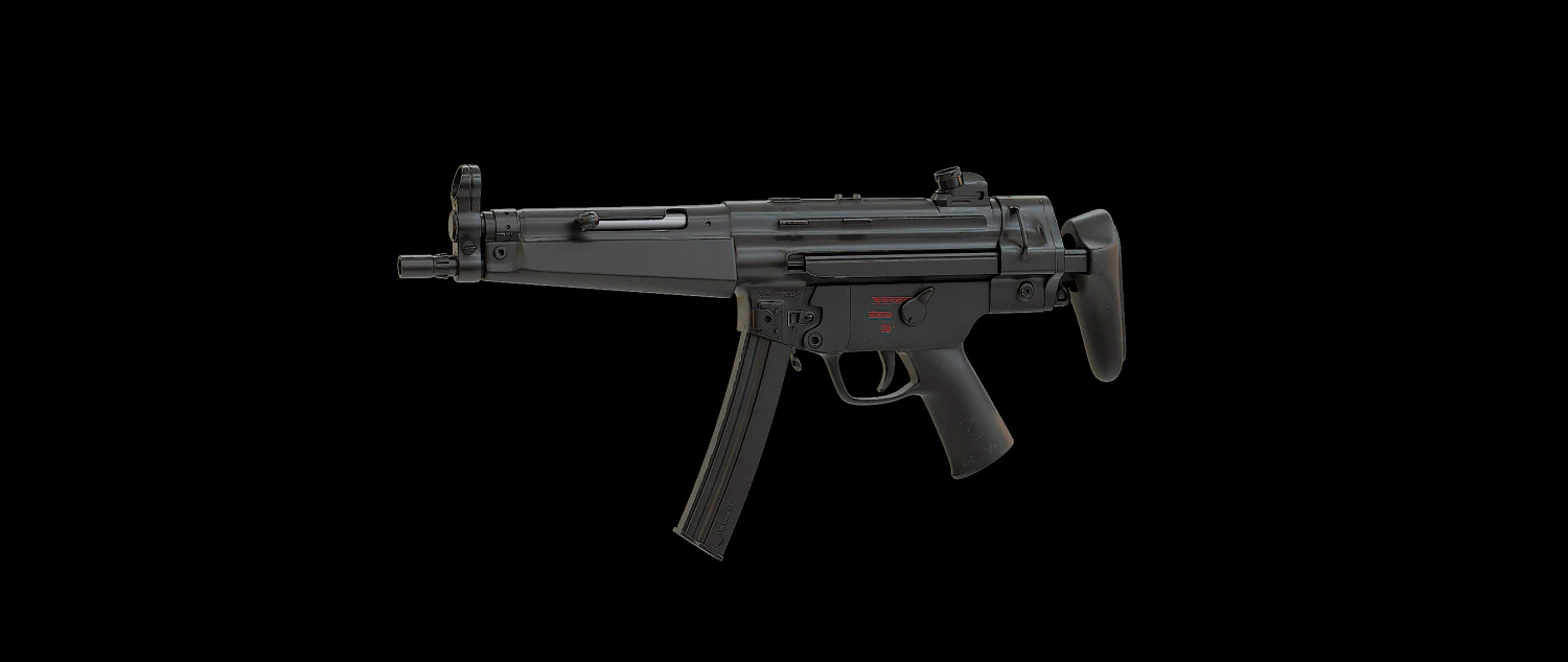 Mp5a5 3D Model .c4d .max .obj .3ds .fbx .stl .blend 