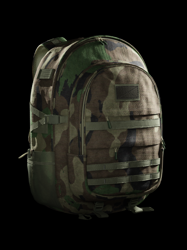 Backpack HAKKI 3D Modell .c4d .max .obj .3ds .fbx .stl .blend 
