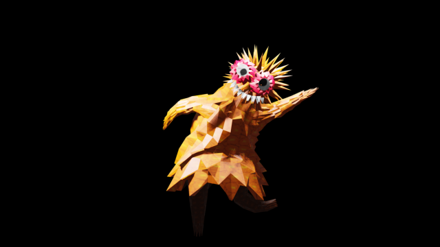 LowPoly Model Character For Game And Others 3D Model .c4d .max .obj .3ds .fbx .stl .blend 