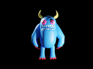 LowPoly Model Character For Game And Others 3D Model