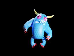 LowPoly Model Character For Game And Others 3D Model