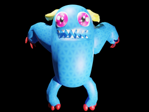 LowPoly Model Character For Game And Others 3D Model
