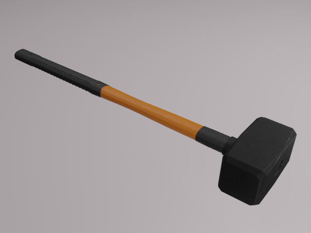 Sledgehammer 3D-Modell .c4d .max .obj .3ds .fbx .stl .blend 