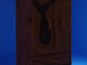 Wood closet 3D Model
