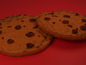 Cookie with chocolate 3D 模型