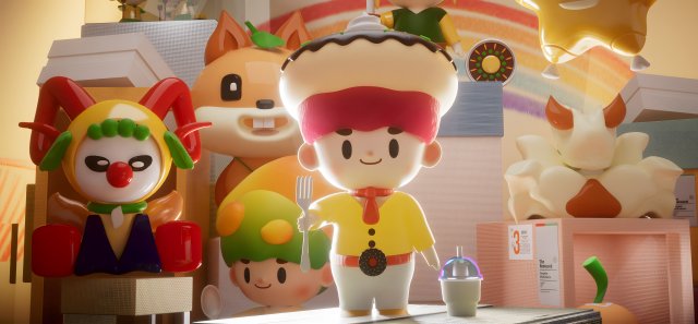 This adorable Cinema4D file features a charming IP character brought to life with meticulous design 3D 模型 .c4d .max .obj .3ds .fbx .stl .blend 