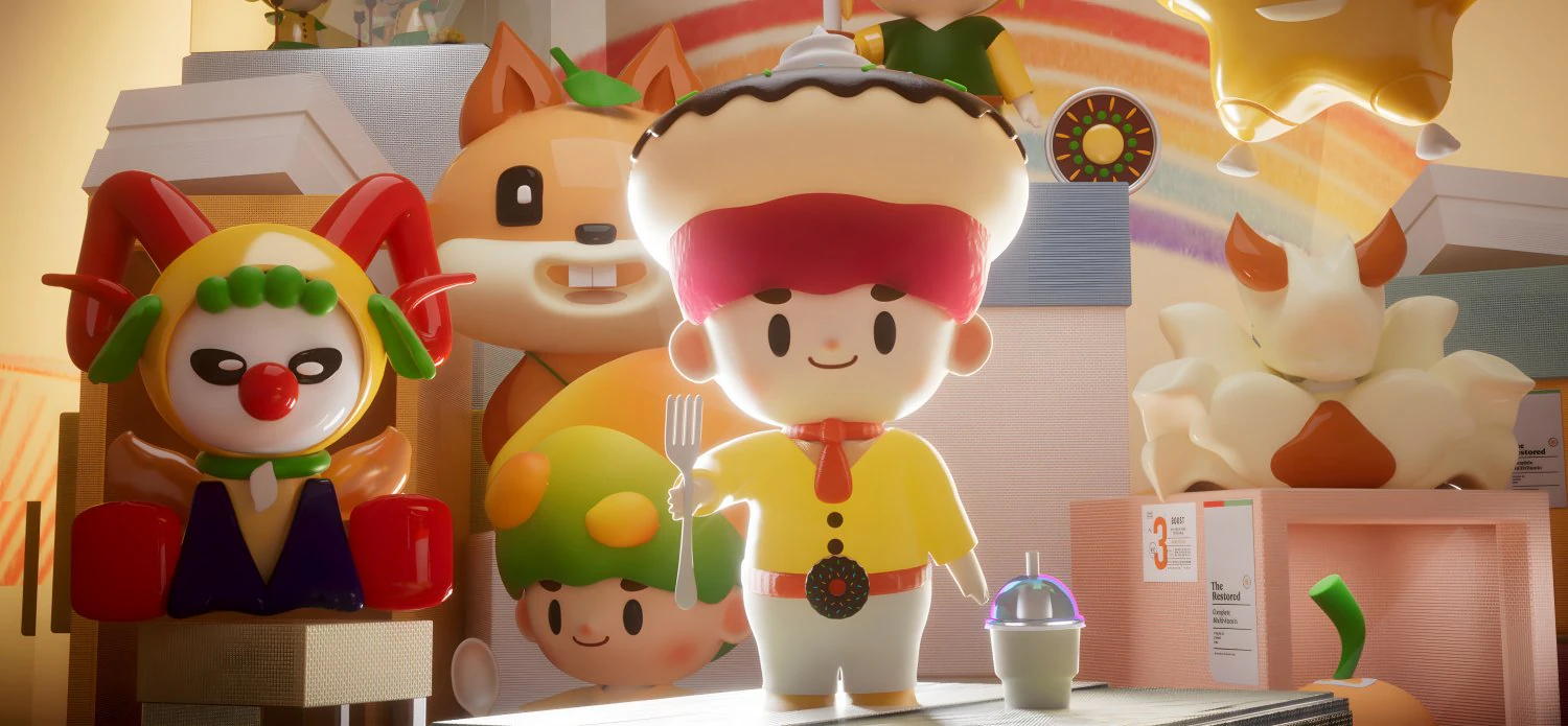 This adorable Cinema4D file features a charming IP character brought to life with meticulous design 3D Model .c4d .max .obj .3ds .fbx .stl .blend