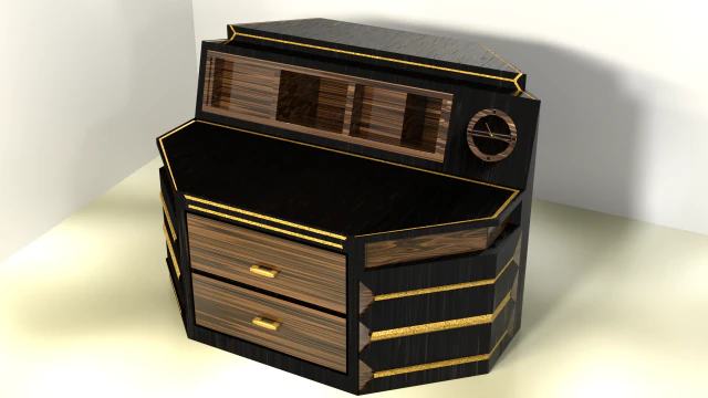 ドレッシングテーブル 3Dモデル .c4d .max .obj .3ds .fbx .stl .blend 