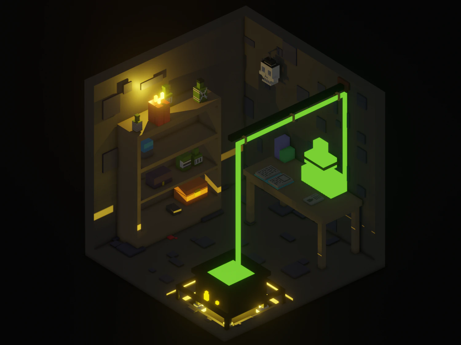 Dungeon 3D Model .c4d .max .obj .3ds .fbx .stl .blend 