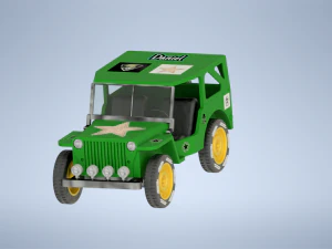 Military Jeep 3D Model