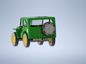 Military Jeep Modèle 3D