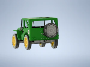 Military Jeep 3D Model