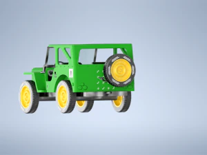 Military Jeep 3D Model