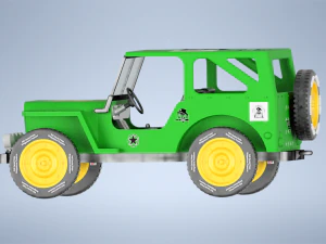 Military Jeep 3D Model