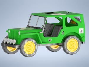 Military Jeep Modèle 3D