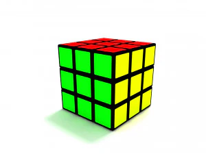 Kubus Rubik Model 3D