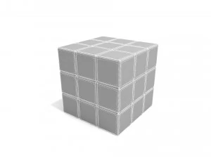 Kubus Rubik Model 3D