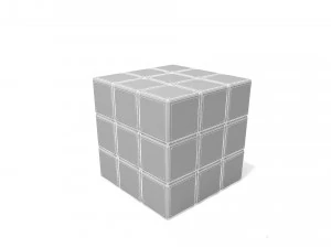 Kubus Rubik Model 3D