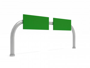 Highway Road Sign 3D Model