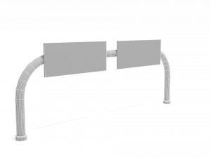 Highway Road Sign 3D Model