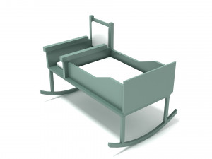 Baby Rocking Chair 3D Model