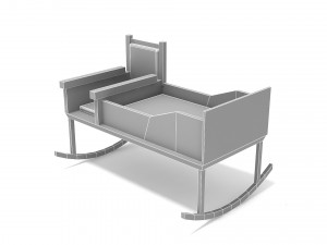 Baby Rocking Chair 3D Model