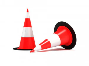 Coni stradali Modello 3D