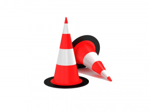 Traffic cones Modelo 3D
