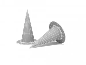 Coni stradali Modello 3D