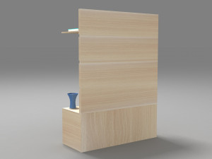 Wooden TV Unit Modèle 3D