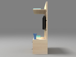 Wooden TV Unit Modèle 3D