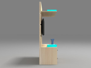 Wooden TV Unit Modèle 3D