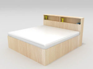 Nowoczesne łóżko Model 3D