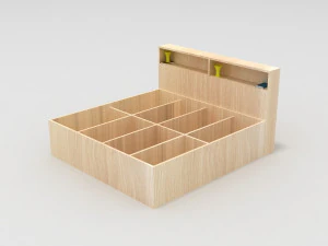 Nowoczesne ł&oacute;żko Model 3D