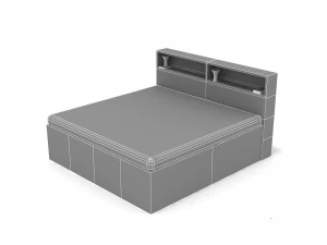 Nowoczesne ł&oacute;żko Model 3D