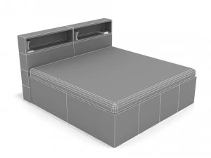 Nowoczesne ł&oacute;żko Model 3D