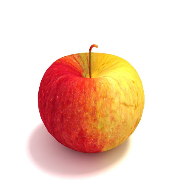 Apple Model 3D .c4d .max .obj .3ds .fbx .stl .blend 