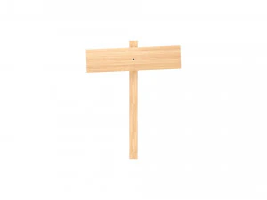 Wooden Signboard 3D Model