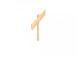 Wooden Signboard 3D Model